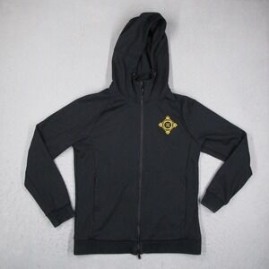 Li-Ning Way of Wade Mens XL Full Zip Hoodie Black Gold AWDP215-1 Sweatshirt